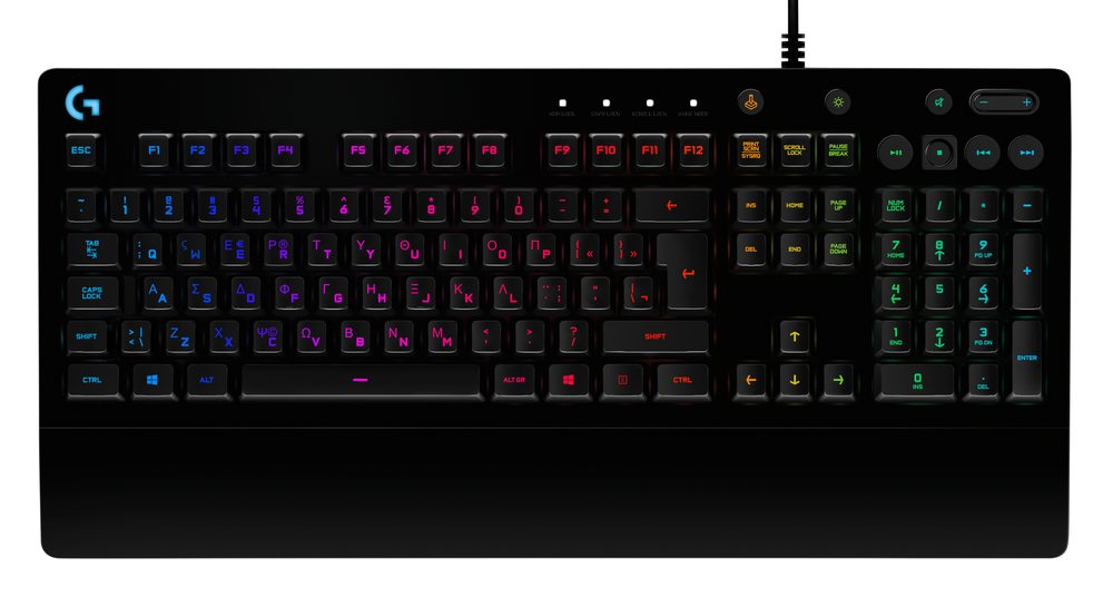 Logitech G213 Prodigy – Gaming Keyboard – Wired USB – Black-   Backlighting RGB