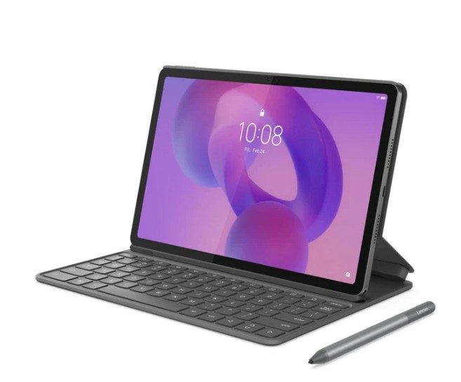 Lenovo Consumer TB336ZU IdeaTab / Grey / 11" 2.5K / 2560x1600 / MediaTek Dimensity   6300 (8C  2x A76 @2.4 GHz+6x A55\@2.0   GHz) / 8GB / 128GB UFS 2.2 / 5G / Voice Call / MicroSD Card / Lenovo Folio   Keyboard+Tab Pen / Android 15/16/17 / 1YRCI
