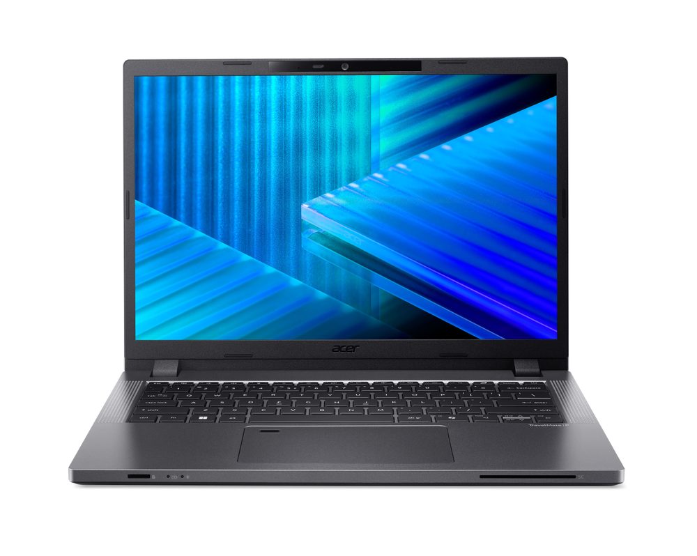 Acer TravelMate TMP214-75-G3-TCO-77ZF 14" WUXGA IPS SlimBezel Intel   Core Ultra 7 processor 155H 16 GB DDR5 Memory 1024GB PCIe NVMe SSD SD card   reader WIFI6E+BT 2x2 AX+BT 6E FHD IR camera FPR BackLit KB 53Wh Li-ion   battery 65W TypeC adapter Windows 11 PRO 3 YRS OSW