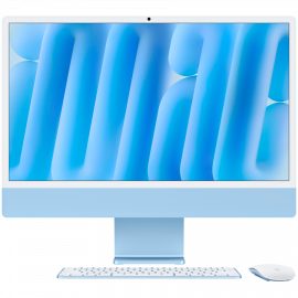 Apple 24-inch iMac With Retina 4.5K Display: Apple M4 Chip With 10‑CORE CPU   And 10‑CORE GPU  16GB  512GB SSD - Blue