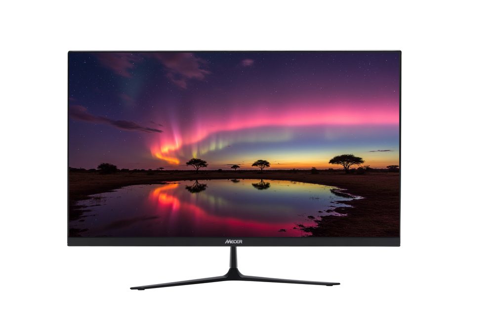 MECER 27'' 16X9 FULL HD 1920X1080 LED MONITOR BLK HDMI+VGA (excludes   Dedicated Power Cord)