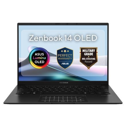 Asus Consumer ASUS Zenbook / 14.0 OLED WUXGA(WU) 1920X1200 16:10 / AI 7 445 / LPDDR5X   16GB ( 16GB LPDDR5X on board ) / 1TB PCIE G4 SSD / AMD Radeon Graphics /   Backlit Chiclet Keyboard Precision touchpad support Number Pad / Sleeve /   Black / Windows 11 Home / 1YR PUR Warranty