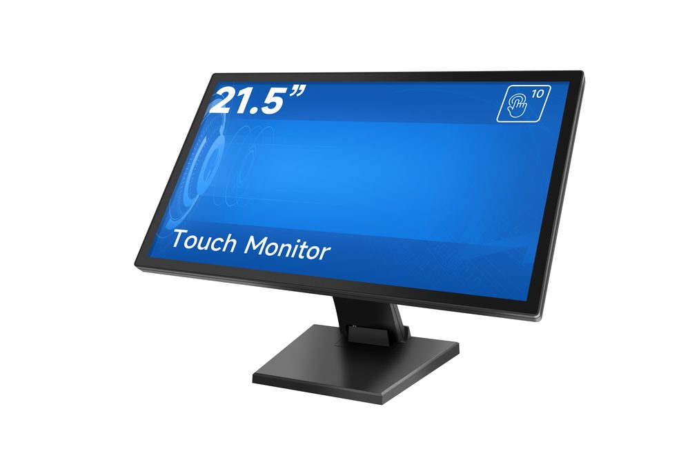 MECER 21.5'' 16x9 IPS LED Monitor- BLACK/ 10 Points Touch Projected   Capacitive.