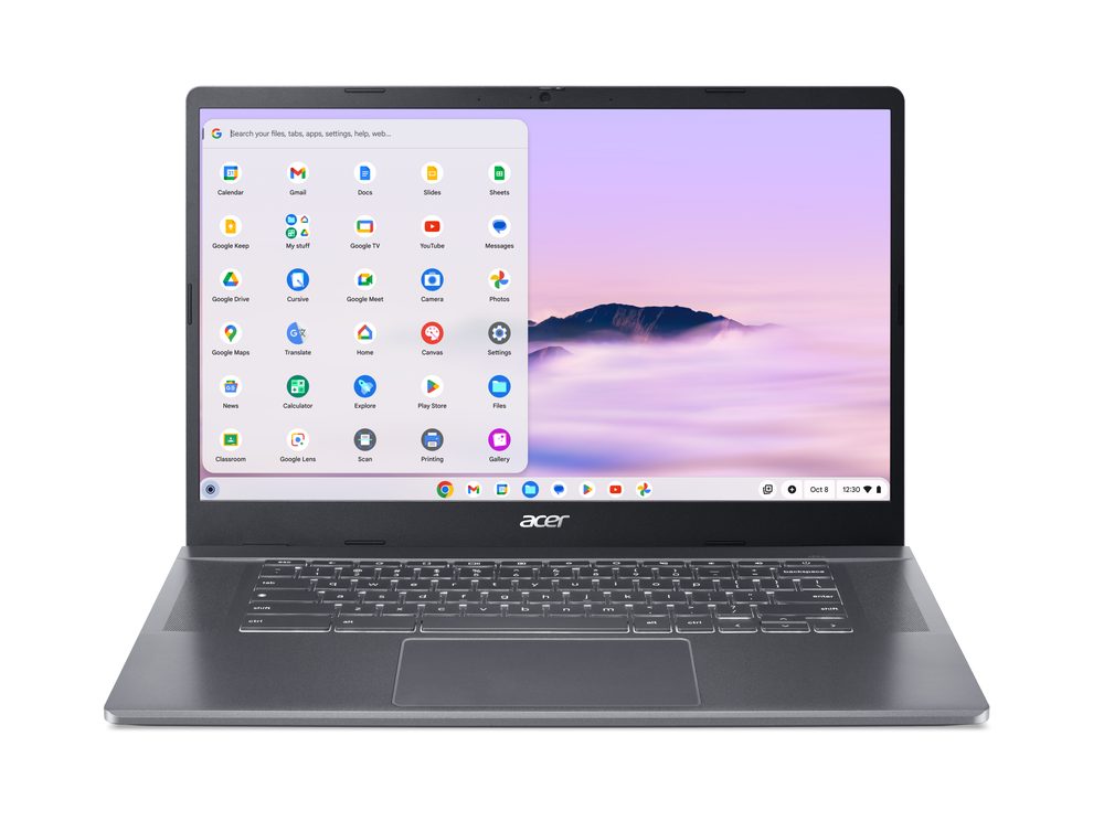 Acer Chromebook Plus 515 15.6" FHD IPS SlimBezel Touch LCD Intel   Core 5 processor 120U 16GB LPDDR5X 256GB PCIe NVMe SSD WIFI6E+BT FPR FHD USB   Camera 53Wh Li-ion battery 65W Type C adapter Google Chrome OS 3 Year Onsite   Warranty CBE595-2T-TCO-55QW