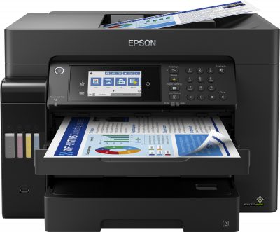 Epson 32ppm Mono 32ppm Colour A3+ Print Scan Copy Fax USB/USBHost   Wi-Fi/Wi-FiDirect Ethernet AutoDuplexPrint&Scan ADF incl 1 set of ink