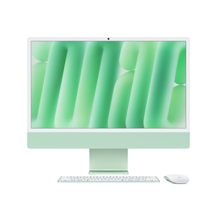Apple 24-inch iMac With Retina 4.5K Display: Apple M4 Chip With 10‑CORE CPU   And 10‑CORE GPU  16GB  256GB SSD - Green