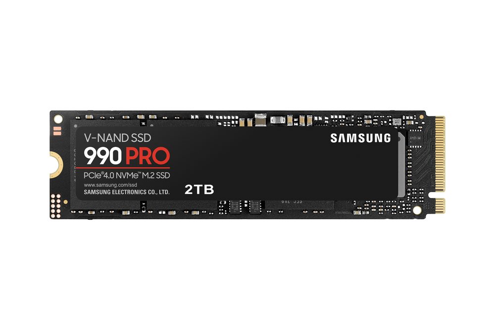 Samsung Components Samsung 990 Pro 2 Tb NVMe SSD - Read Speed Up To 7450 Mb/S  Write Speed To Up 6900 Mb/S  Random Read Up To 1400000 Iops  Random Write Up To 1550000 Iops/PCIe 4.0   X4  NVMe 2.0/ V-Nand 3bit MLC/ In-House   Controller/ 2GB Low Power DDR4  1200tbw