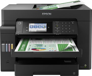 Epson 32ppm Mono 22ppm Colour A3+ Print Scan Copy Fax USB/USBHost   Wi-Fi/Wi-FiDirect Ethernet AutoDuplexPrint&Scan ADF incl 1 set of ink