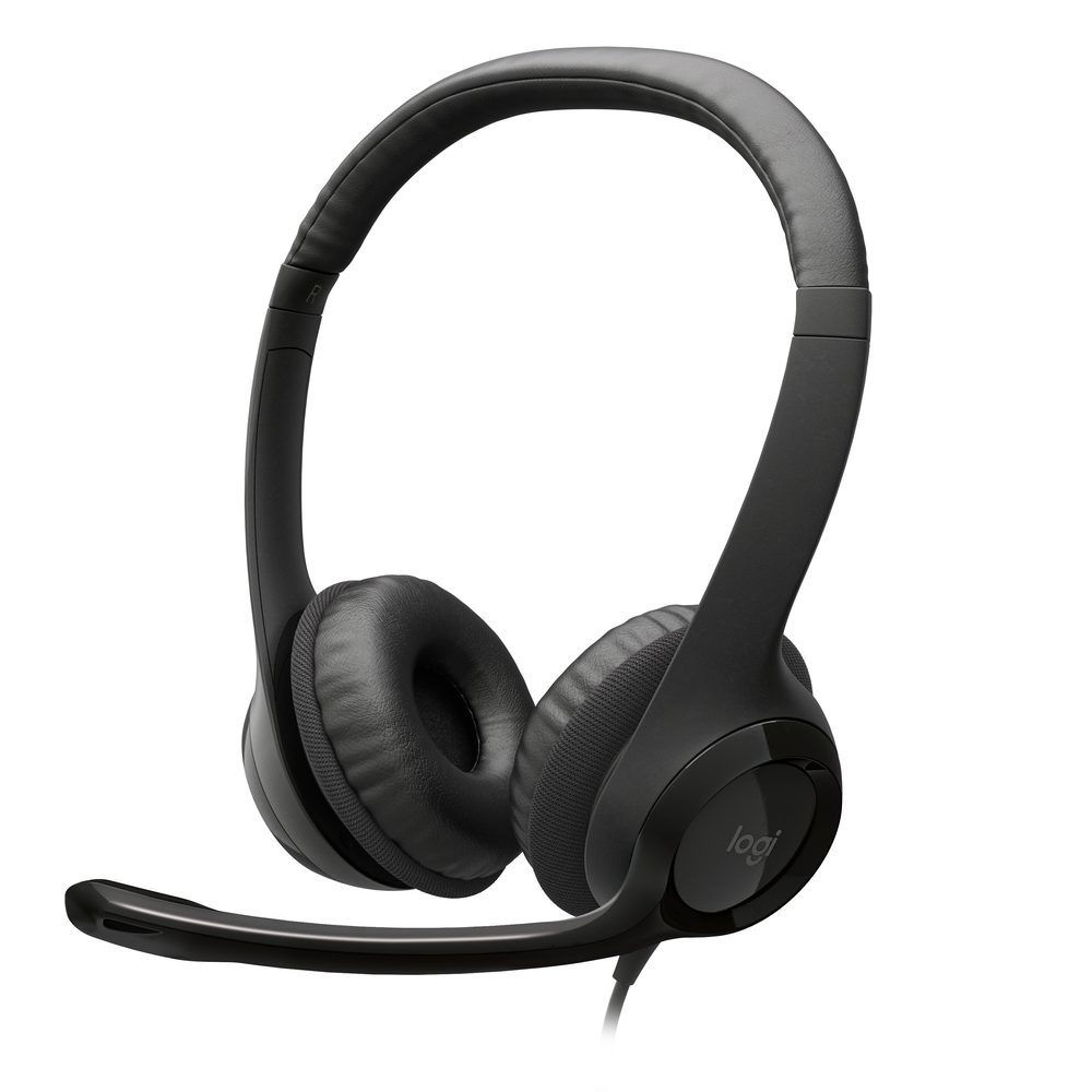 Logitech Clear audio for video meetings with a simple plug and play USB- C connection and a noise- cancelling mic. Mic boom can be tucked out of the way when not in use. In- line controls let you control volume or mute without interrupting calls. Fine-tuned drivers deliver enhanced digital audio for work or play.