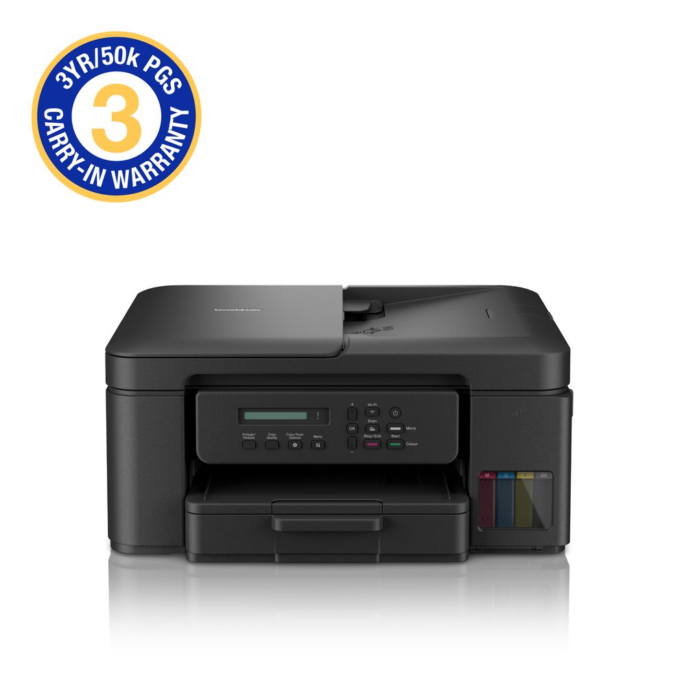 Brother DCP-T730DW 3-in-1 Ink Tank Printer with wireless networking   capabilities/ duplex printing (3YR / 50 000 Page Carry In Warranty)