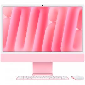 Apple 24-inch iMac With Retina 4.5K Display: Apple M4 Chip With 8‑CORE CPU   And 8‑CORE GPU  16GB  256GB SSD - Pink