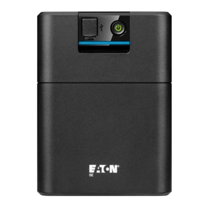 Eaton 5E Line Interactive (Essential) UPS Tower, 1200VA/ 1.2KVA 660W Input: C14 Output: C13 Outlets: 6 Mounting bracket: N/A Rack type N/A Network card: No Communication: USB Battery included: Yes Extended EBM option No Battery type: lead acid Warranty: 2y