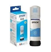 Epson 103 Ink Bottles Cyan 65ml EcoTank L1110 / L1250 / L3110 / L3150 /   L3210 / L3211 / L3250 / L3252 / L3550 / L3560 / L5190 7500 pages