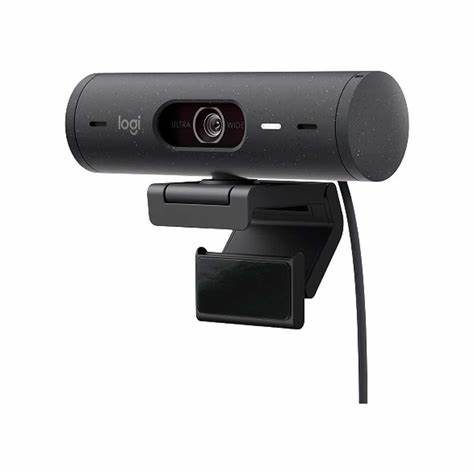 Logitech Brio 500 Full HD 1080P Webcam With Light Correction Graphite