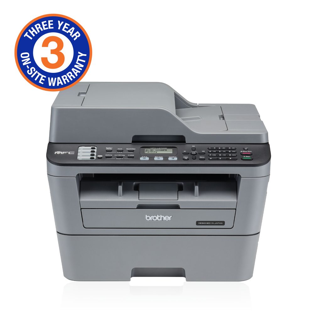 Brother Mid-Range Mono Laser MFC with Duplex printing and wired and   wireless printing capabilities (3YR onsite)