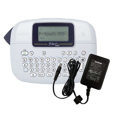 Brother Handheld 2 Line Label Printer/ 9 - 12 MK tapes/ Adapter included