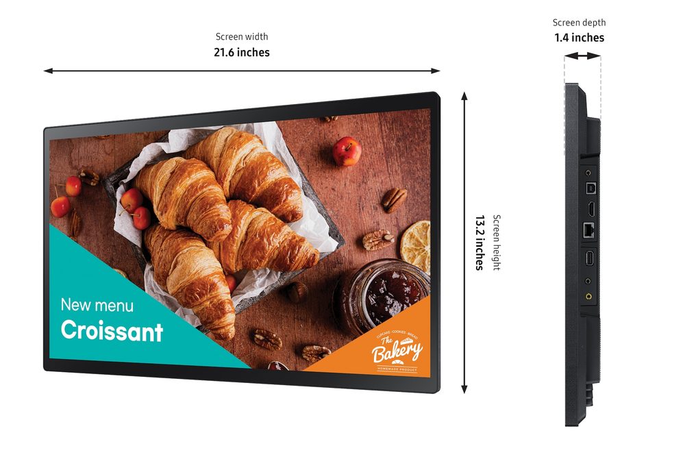 Samsung Display Samsung 24'' Edge LED FHD 300 Nit 16/7 Hour Panel Touch