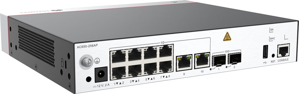 Huawei Soho AC650-256AP 10\*GE ports 2\*10GE SFP+ ports manage up to 256 AP's