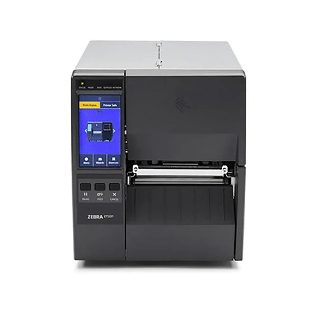 Zebra TT Printer ZT231; 4''; 203 dpi; Thermal Transfer; Tear; EU/UK Cords; USB; Serial; Ethernet; BTLE; USB Host; EZPL