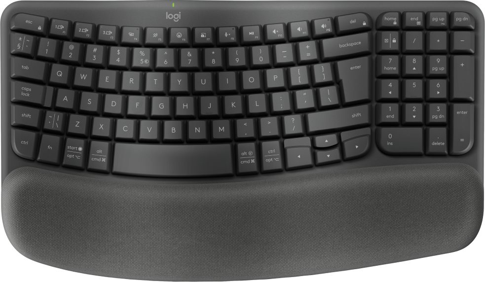 Logitech 920-012304 - LOGI Wave Keys Wireless Ergonomic Keyboard