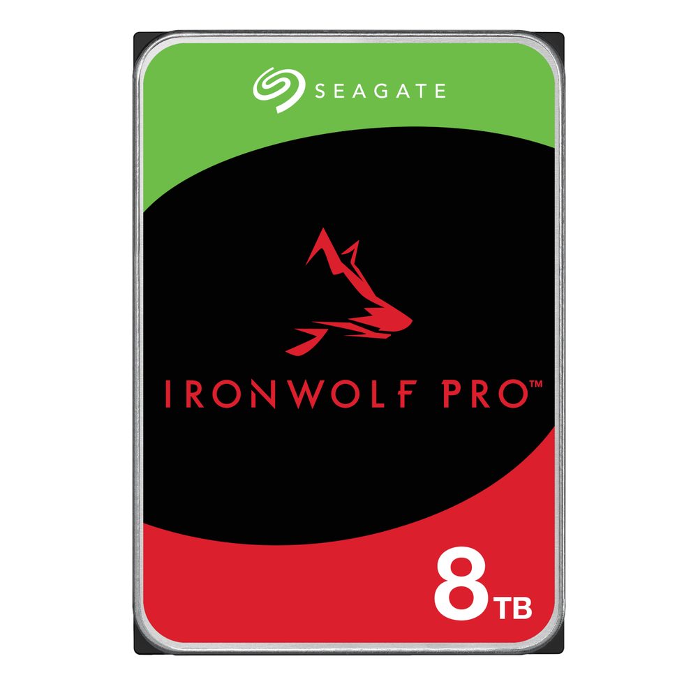 Seagate Ironwolf Pro ST8000NT001 8TB 3.5'' HDD NAS Drives 7200 RPM; SATA 6GB/s Interface; 256MB Cache;550TB/Year; Unlimited Bays