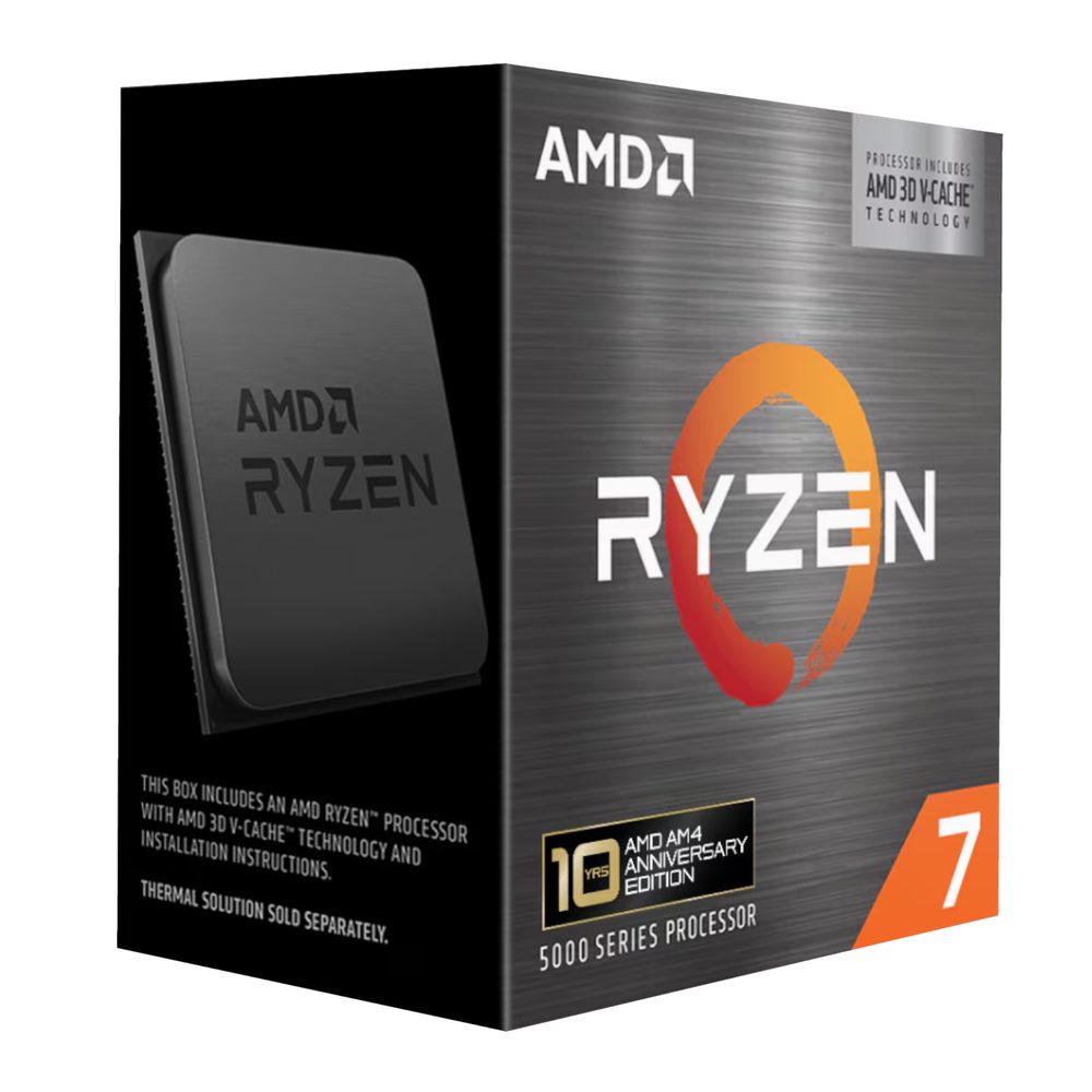 AMD Ryzen 7 5800X3D 8C/16T(4.5GHz;100MB;105W;AM4) Box 10th anniv Cooler Not Included