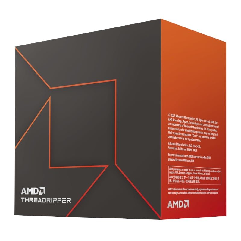 AMD Ryzen Threadripper 7980X 3.2GHz Up to 5.1GHz 64 Cores 128 Threads sTR5 Socket Processor - No Cooler Included