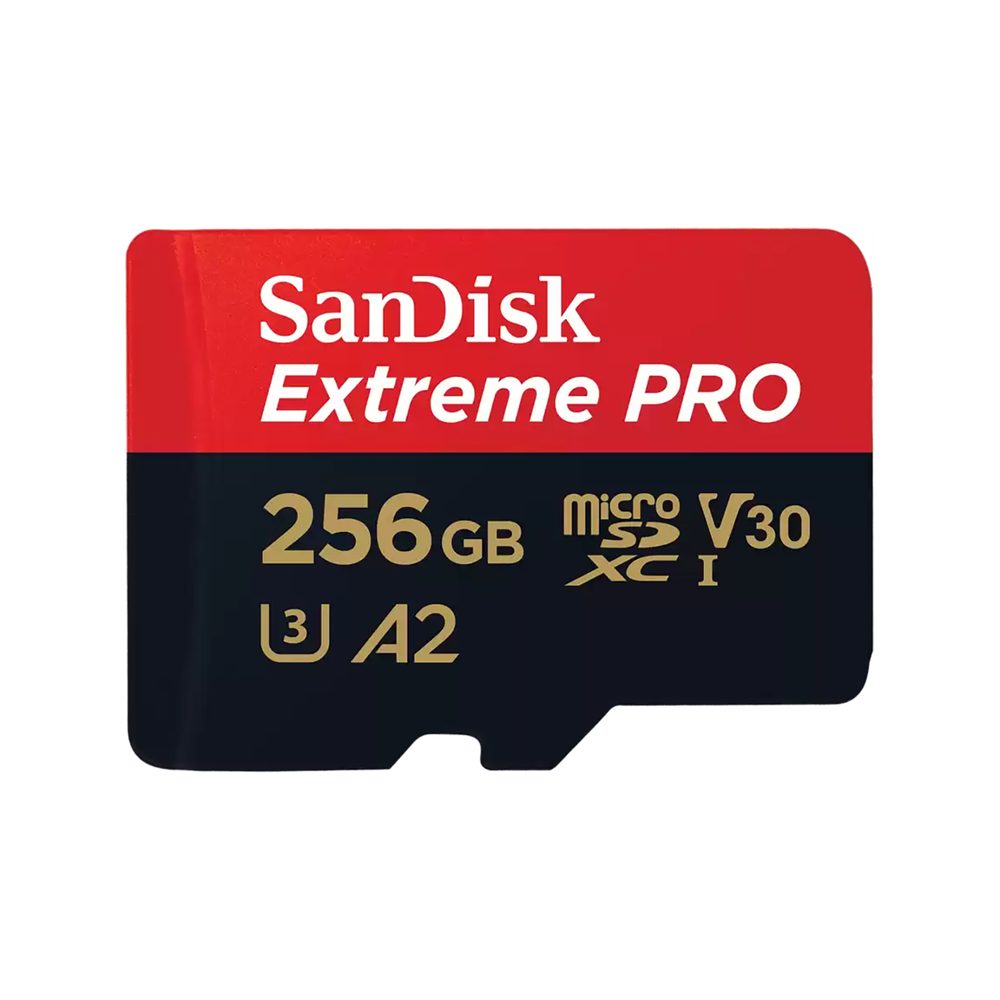 Sandisk Extreme Pro 256GB 4K Video MicroSDXC Card with Adapter