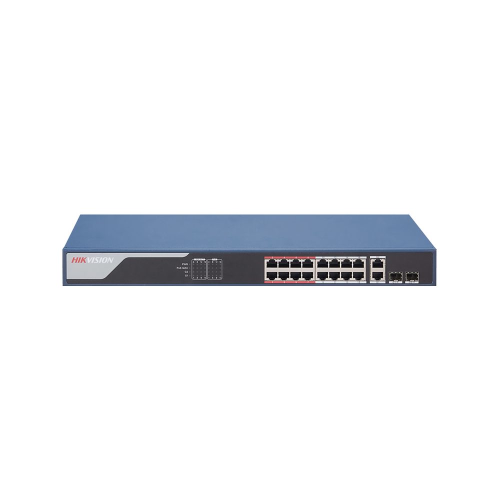 Hikvision L2 Smart Managed 16 100M POE 2X100MM Combo Port