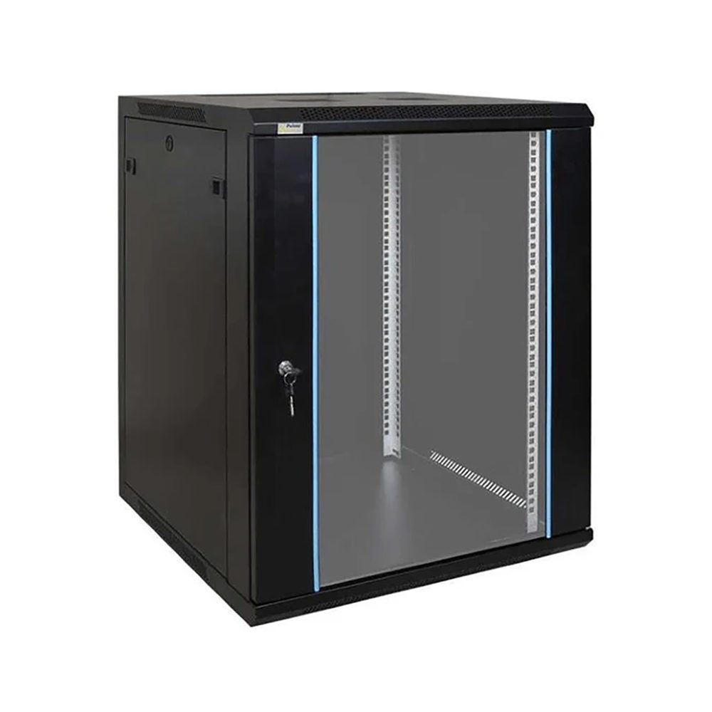 Zone Lite 15U 500mm Black Wall Mount Black Cabinet