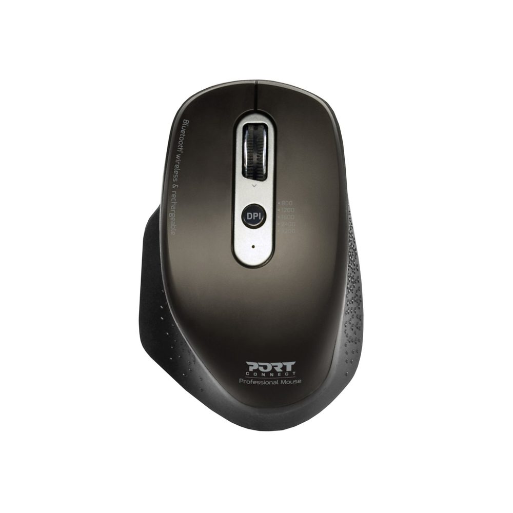 Port Mouse Office Executive Rechargable BT & RF Black 3 Year Warranty
