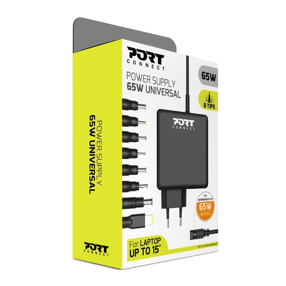 Port Connect 65W Universal Notebook Adapter