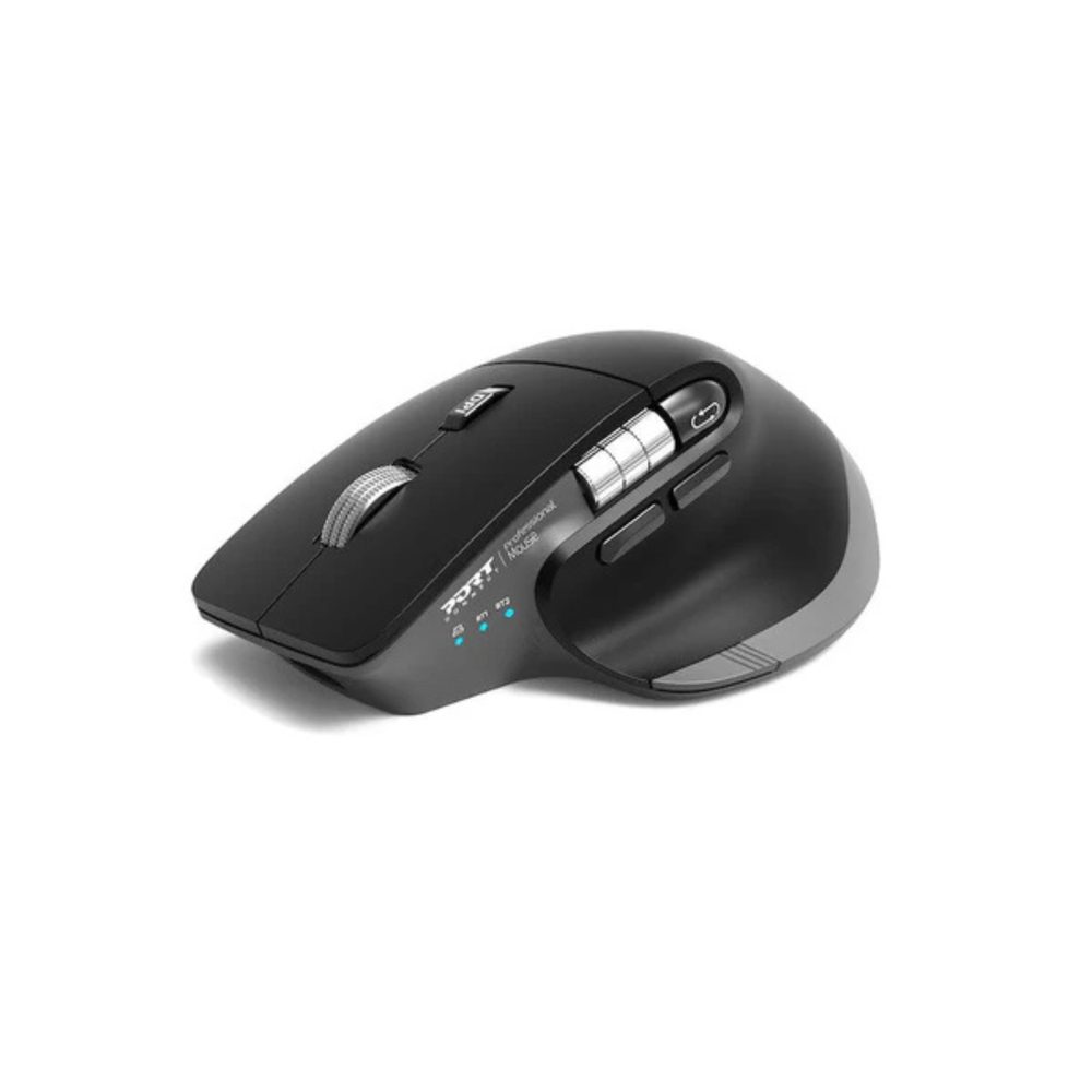 Port Mouse Ultimate Rechargable BT & RF Black 3 Year Warranty