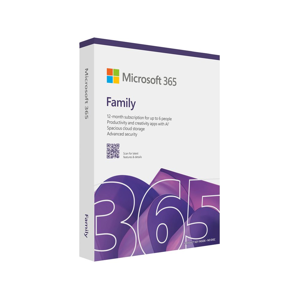 Microsoft M365 Family English Subscri 1 Year Africa only Medialess