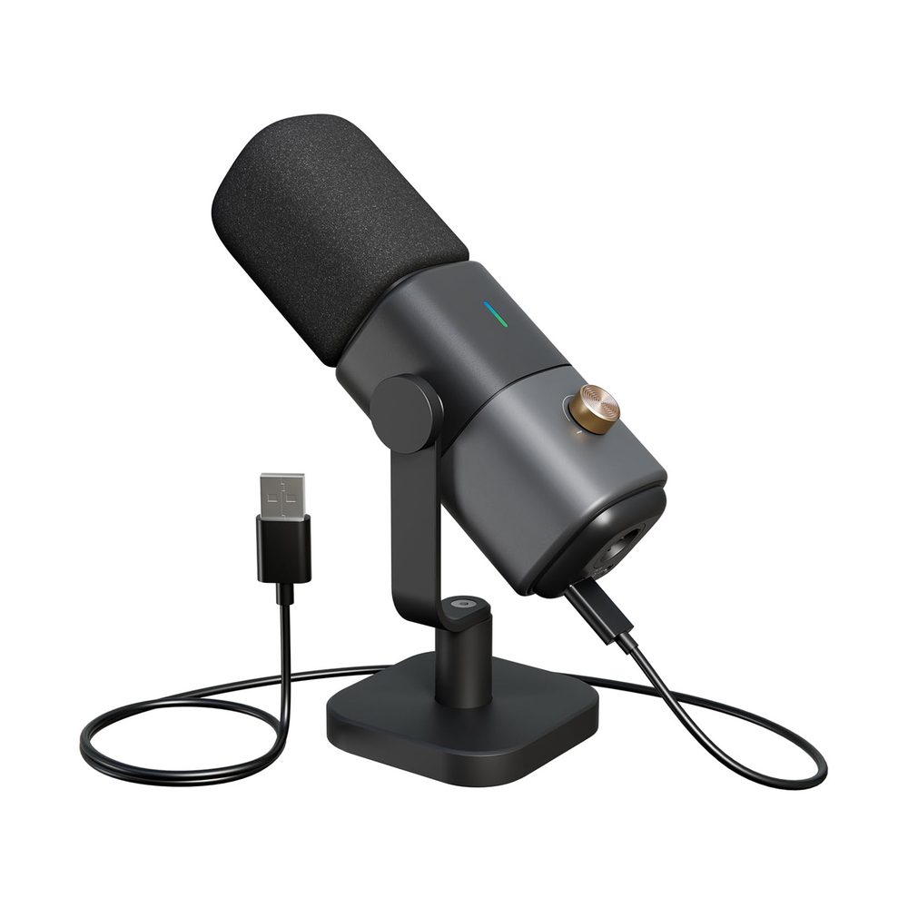NearStream Podcast & Streaming Dynamic Microphone with Desk Stand