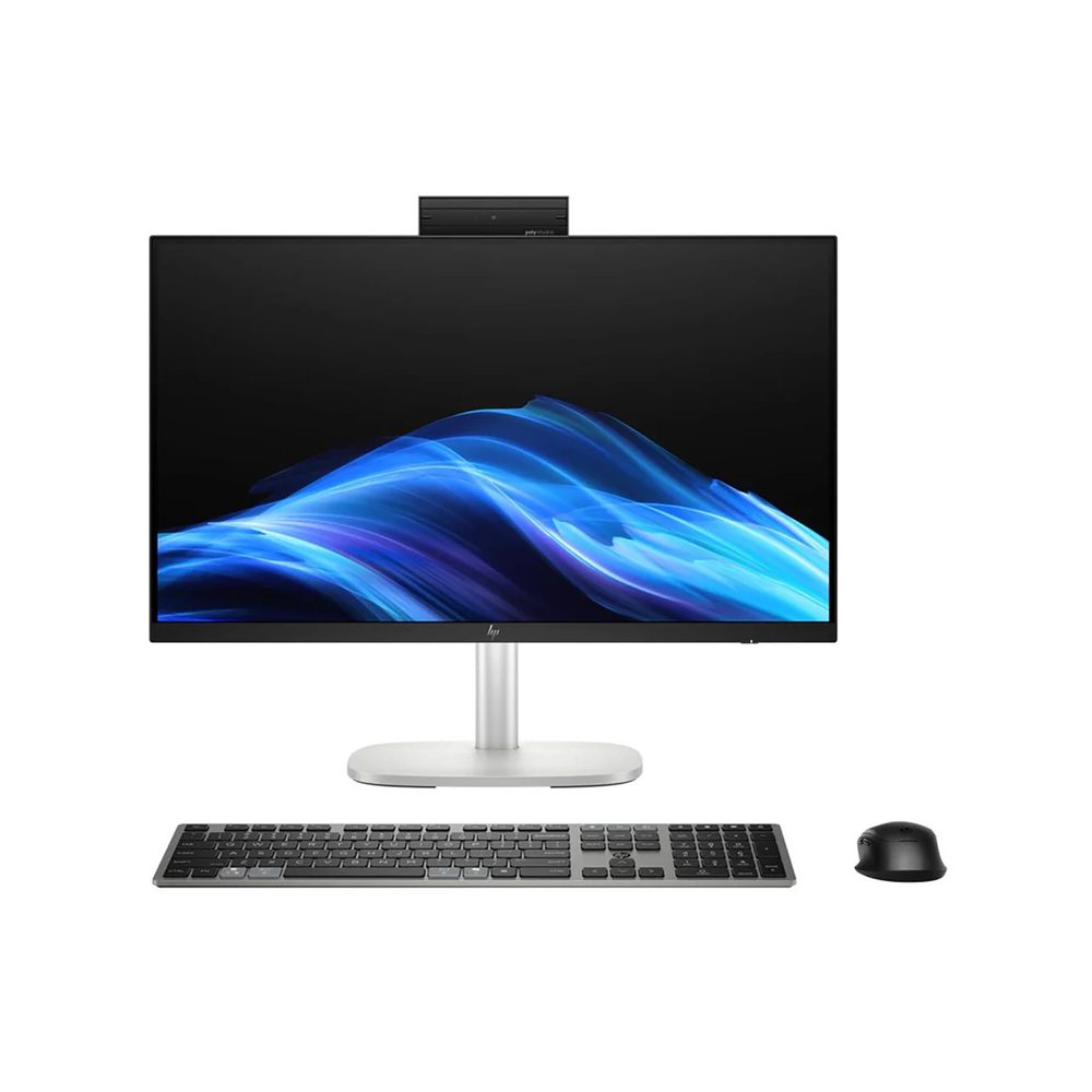HP ProStudio 4 G1i 24 - 23.8" IPS, widescreen WLED, backlit, antiglare LCD, Touchscreen, 300 nits (1920 x 1080) , Intel® Core™ Ultra 7 265T Processor (30M Cache, up to 5.3GHz) , 32GB DDR5-5600 (1x32GB) - 2 SLOTS / MAX 64 GB , 1TB M.2 2280 PCIe NVMe , No Optical Drive , Intel® Graphics , Windows® 11 Pro x64 , Intel® I219-LM Gigabit Network Connection + Intel® Wi-Fi 6E AX211 (2x2) and Bluetooth® 5.3 wireless card , Side: (1) USB Type-C (20Gbps), (1) USB Type-A (10Gbps), (1) Universal Audio jack - Rear: (2) USB Type-A (10Gbps), (1) USB Type-A (5Gbps), (1) HDMI 2.1, (1) Hdmi 1.4b (In), (1) RJ-45 , (1) M.2 PCIe 2230 (For WLAN), (2) M.2 PCIe 2280 (For storage) , HP 125 v2 USB Keyboard + HP 125 USB Mouse + Adjustable Height Stand + Integrated 5MP Webcam , 3Yr Onsite