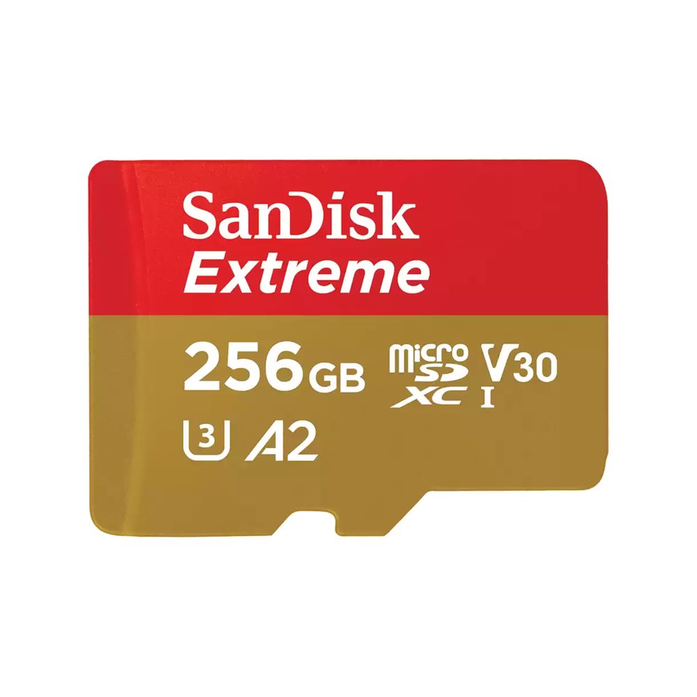 SanDisk Extreme microSDXC 256GB UHS-I Card for 4K Video