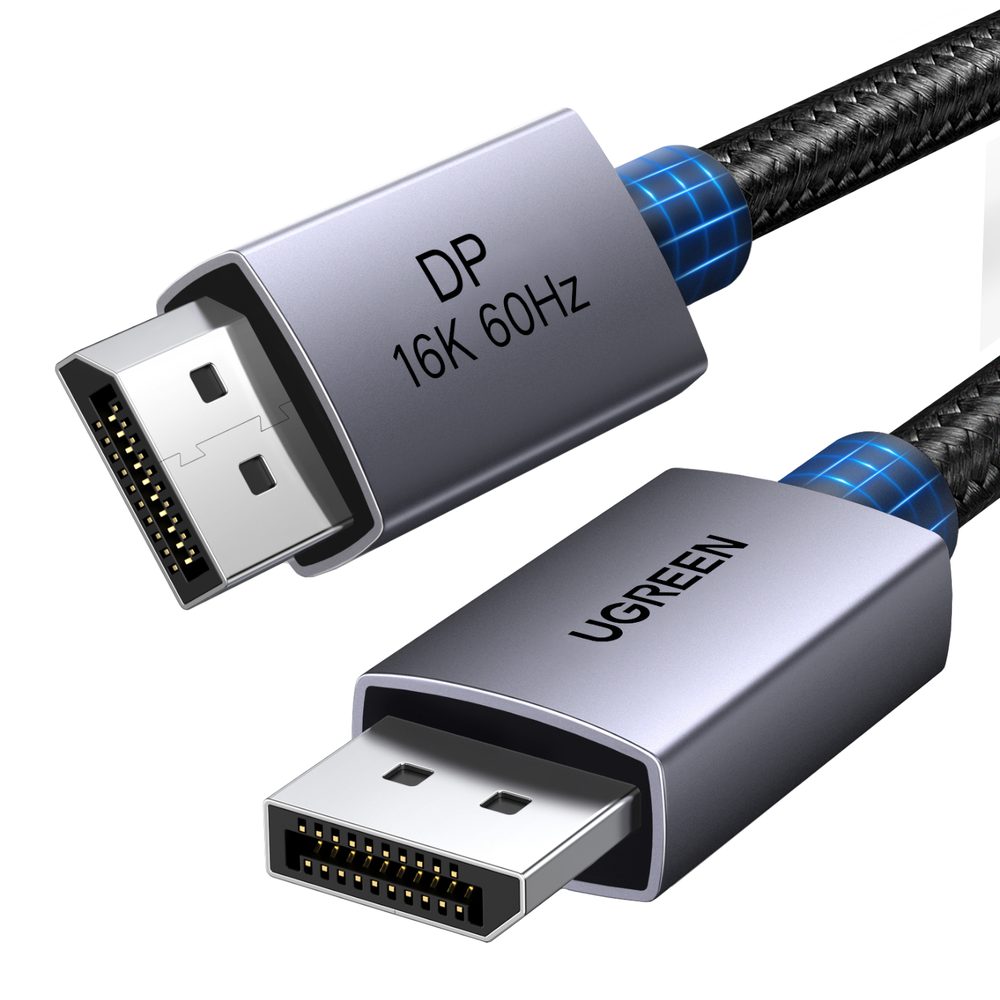 UGREEN Displayport 2.1 16K Male to Male Black 1m