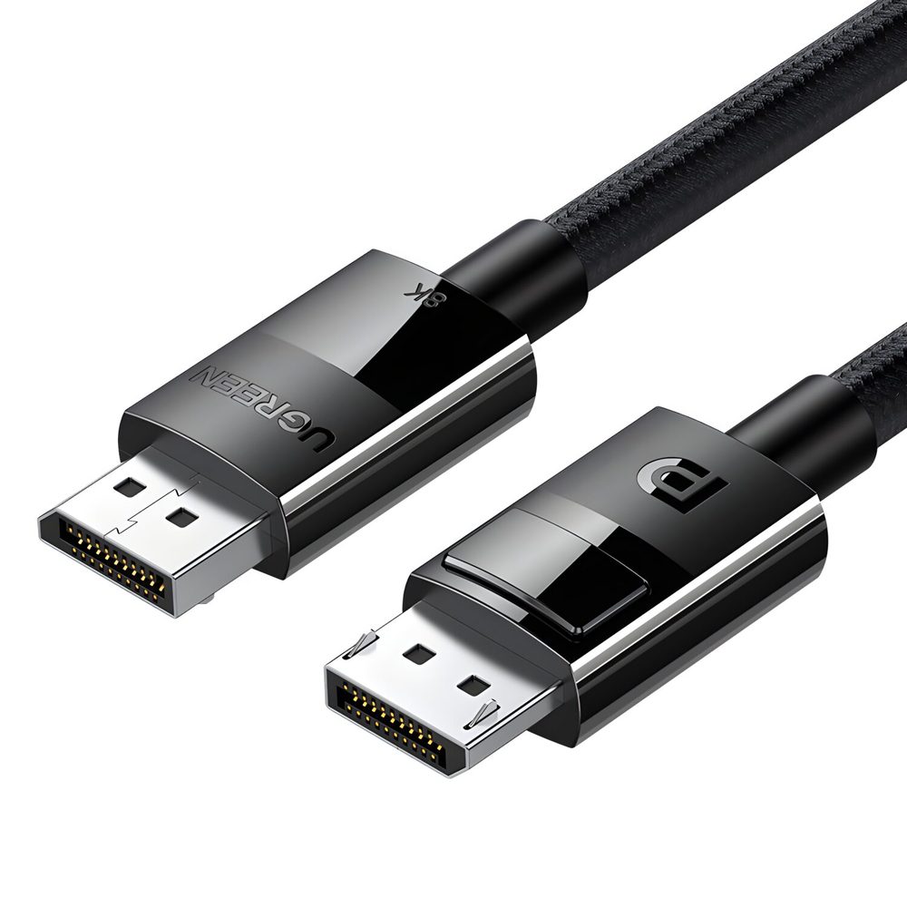 UGREEN DP 1.4 Male to Male Plastic Case Braided Cable 3m