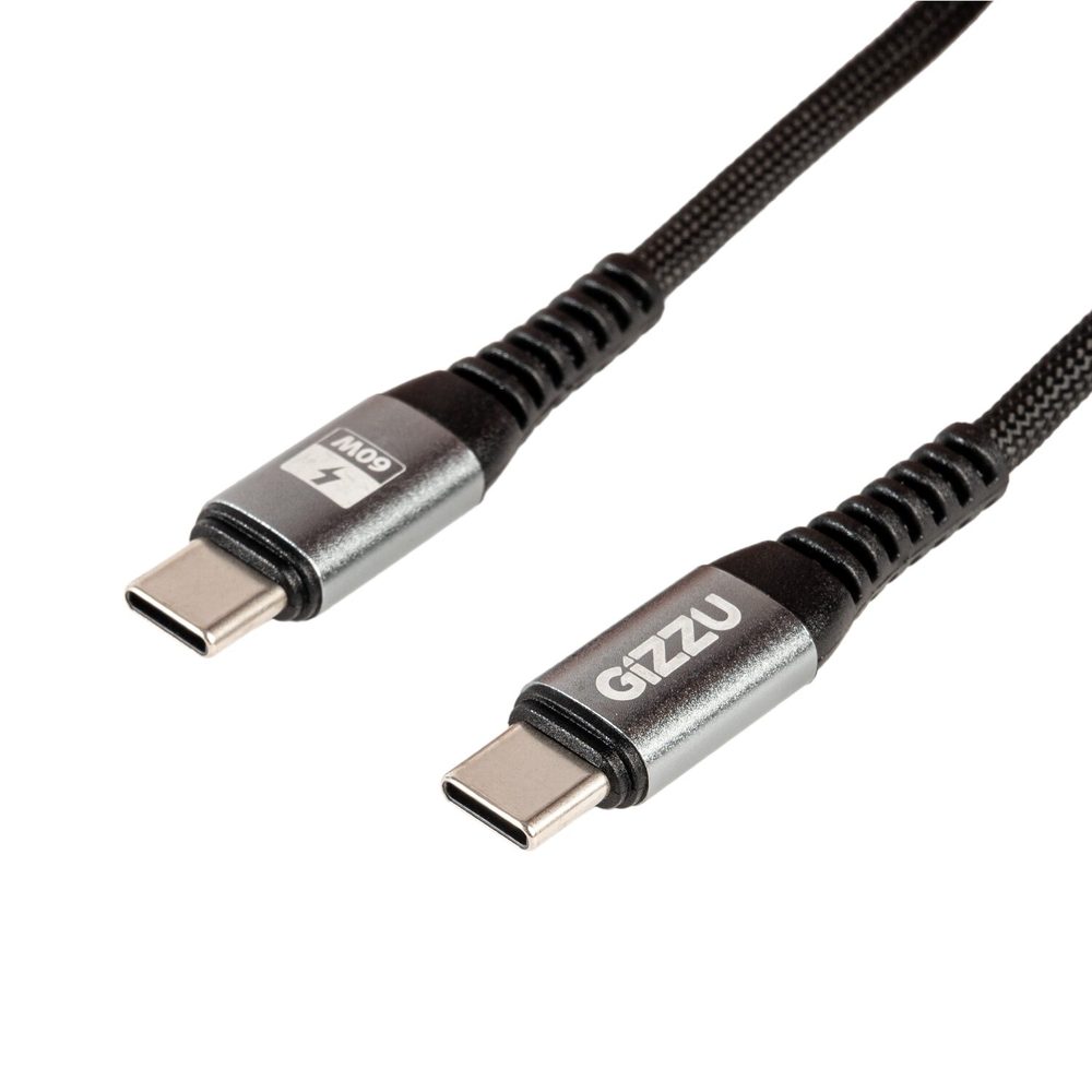 Gizzu Type-C to Type-C 480Mps 60W Cable 1M Poly