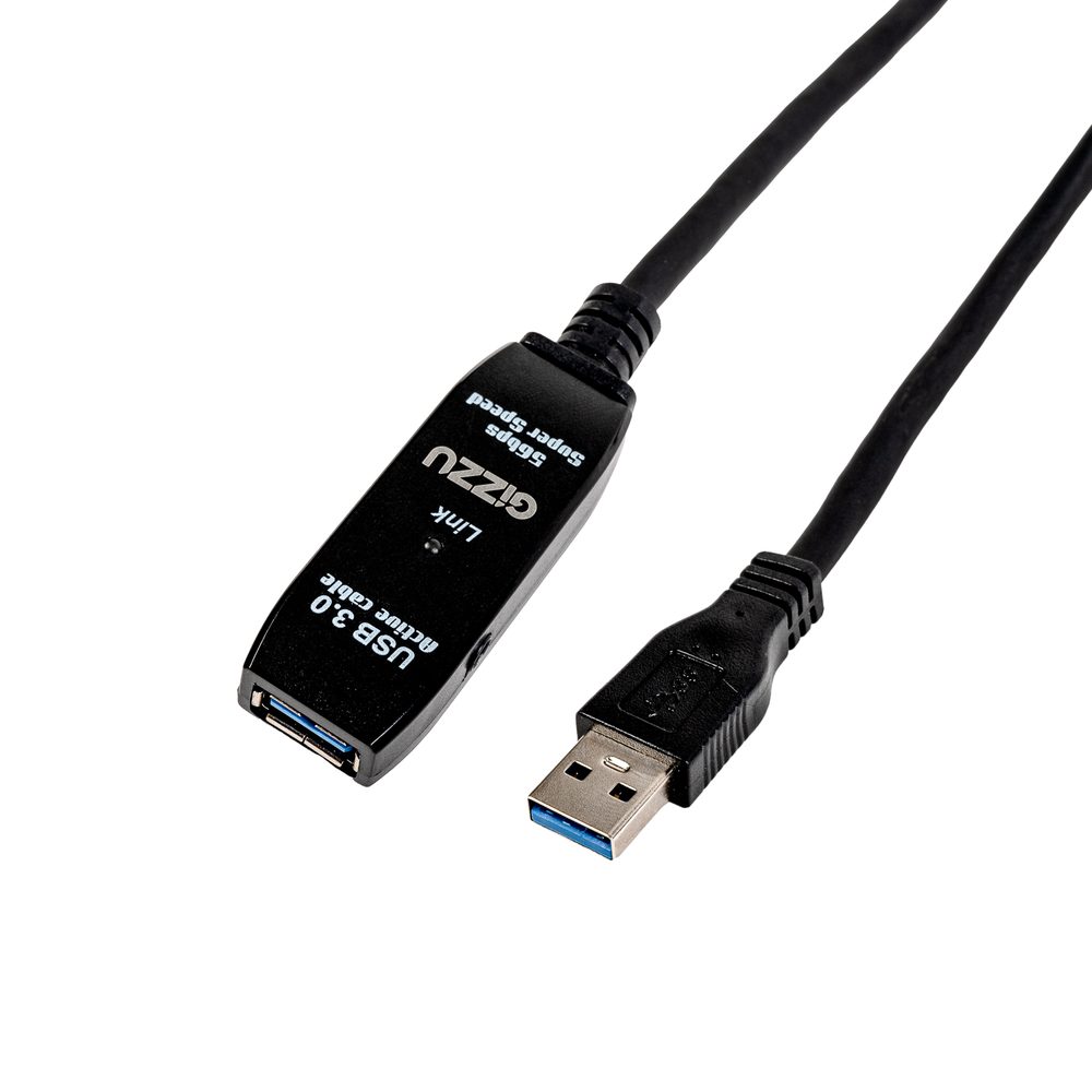 Gizzu USB3.0 10m Active Extension Cable Poly