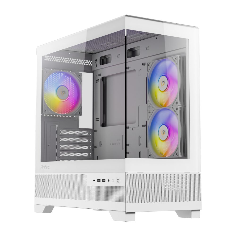 Antec CX500M Micro-ATX | ITX ARGB Mini-Tower Gaming Chassis Type-C - White