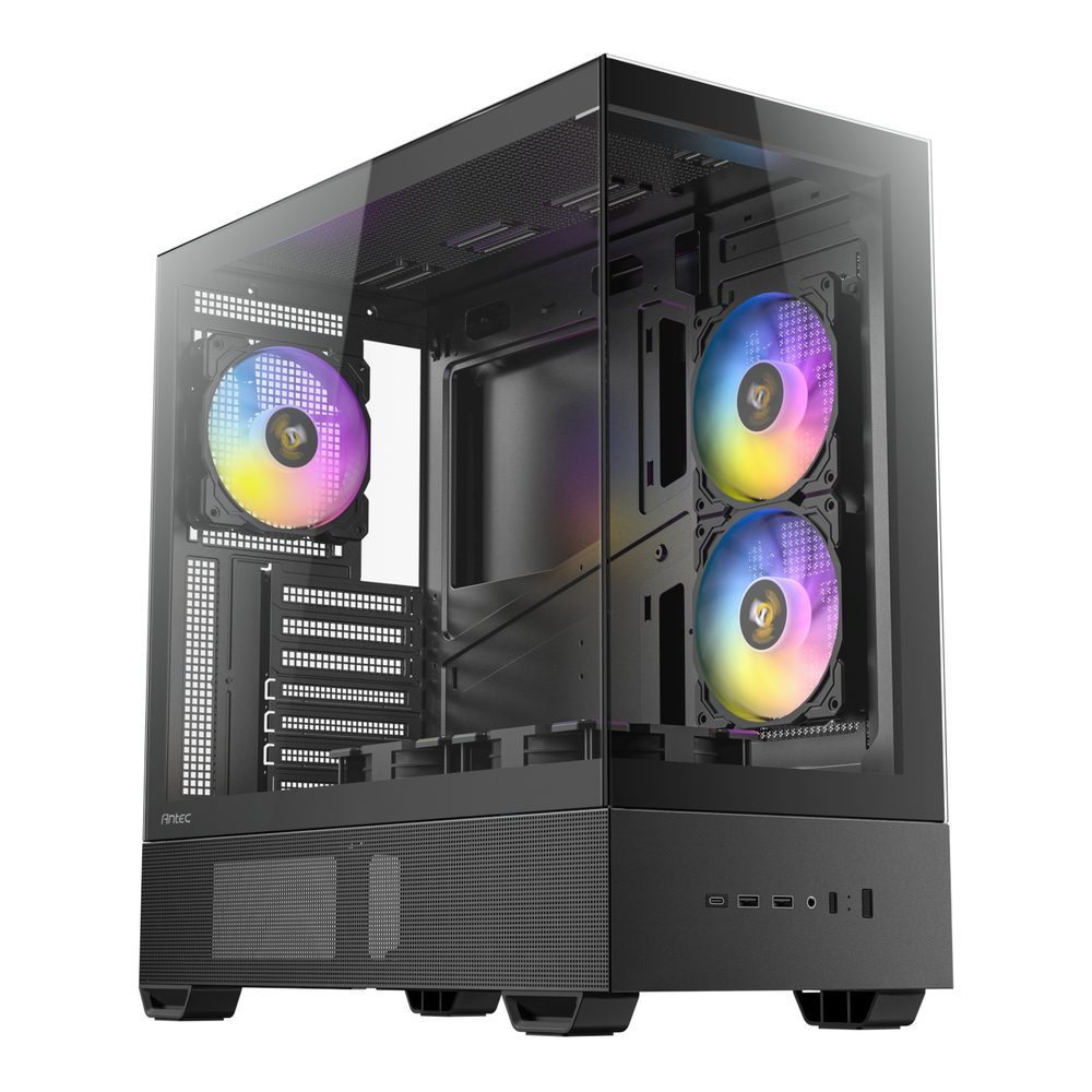 Antec CX705 ARGB ATX | Micro-ATX | ITX ARGB Mid-Tower Gaming Chassis Type-C - Black