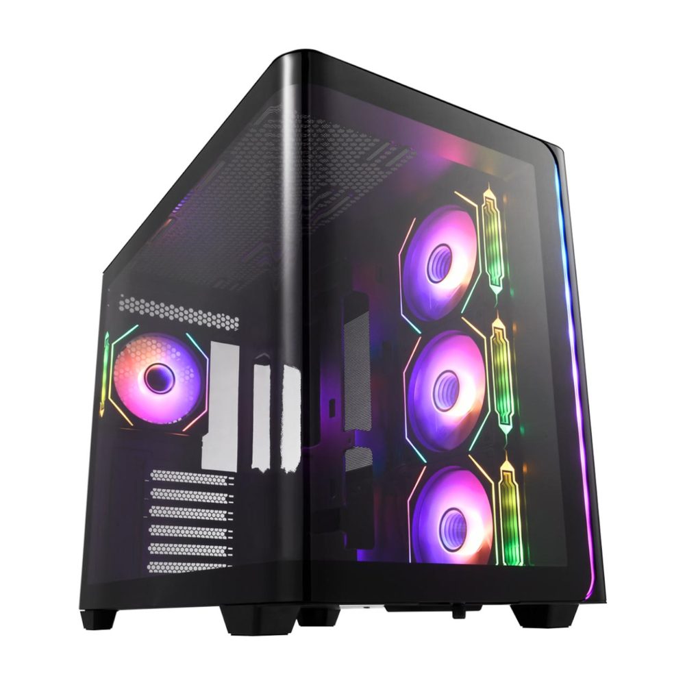 FSP M580 ATX Mid Tower Gaming Chassis - Black