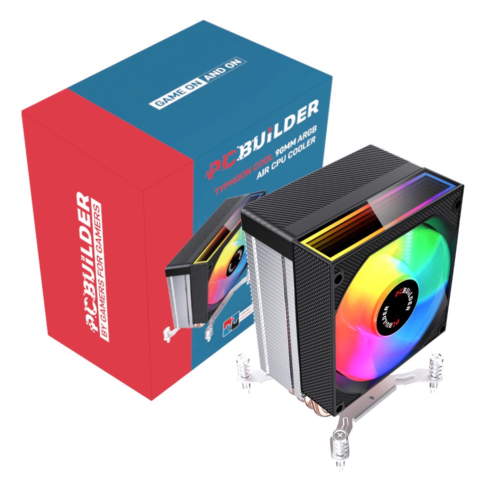 PCBuilder Typhoon Cool 90MM ARGB AIR CPU Cooler