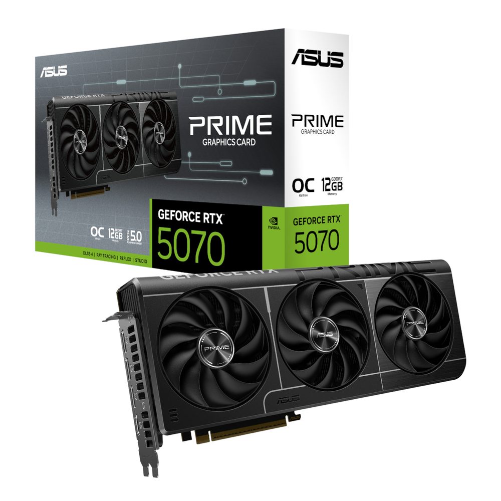 ASUS Nvidia Geforce RTX 5070 Prime OC 12GB GDDR7 Graphics Cards