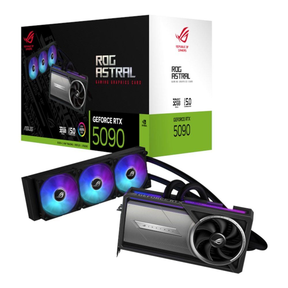 ASUS Nvidia Geforce RTX 5090 ROG ASTRAL Liquid OC 32GB GDDR7 Graphics Card