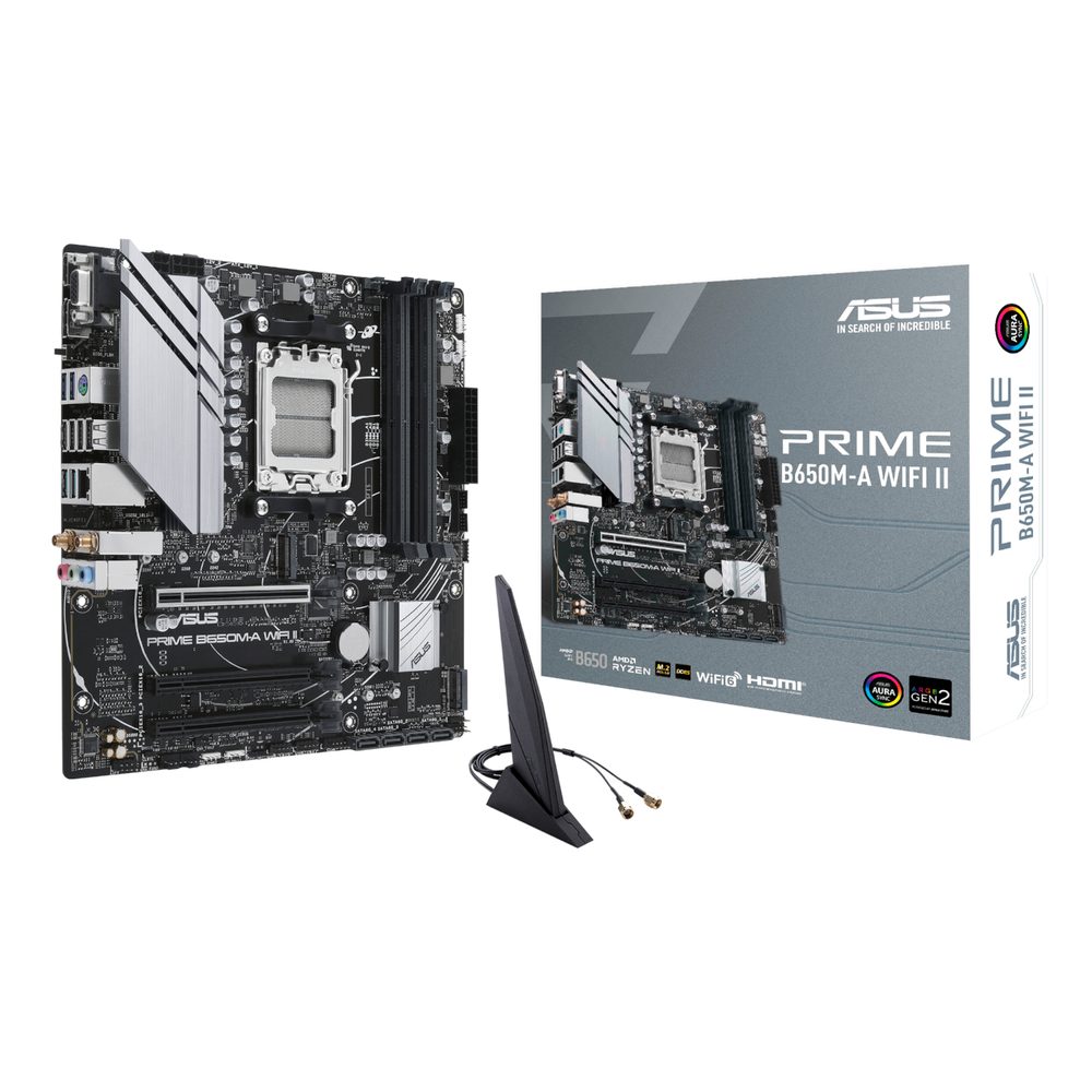 ASUS PRIME B650M-A WIFI II AM5 M-ATX Gaming Motherboard