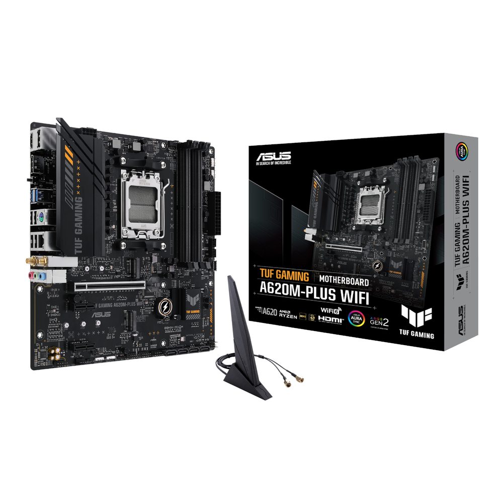 ASUS TUF Gaming A620M-Plus WIFI AM5 M-ATX Gaming Motherboard