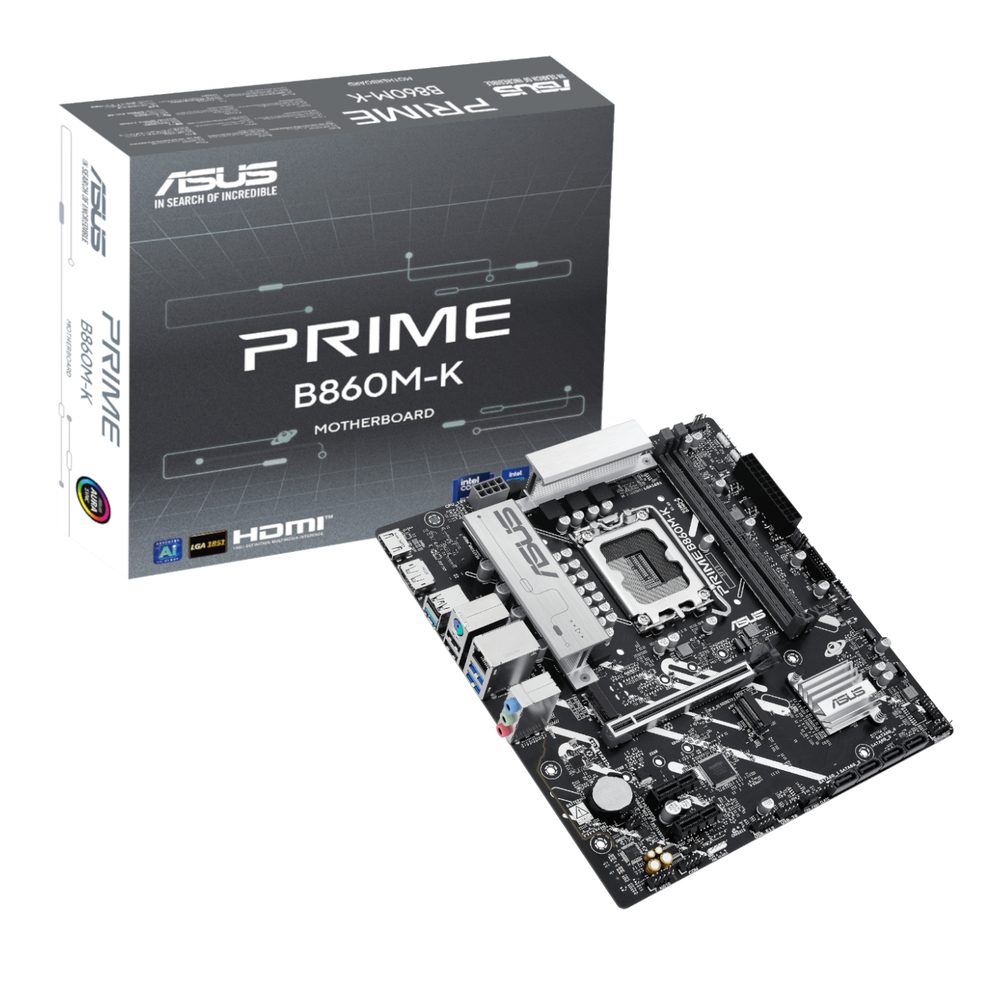 ASUS PRIME B860M-K LGA 1851 M-ATX Gaming Motherboard